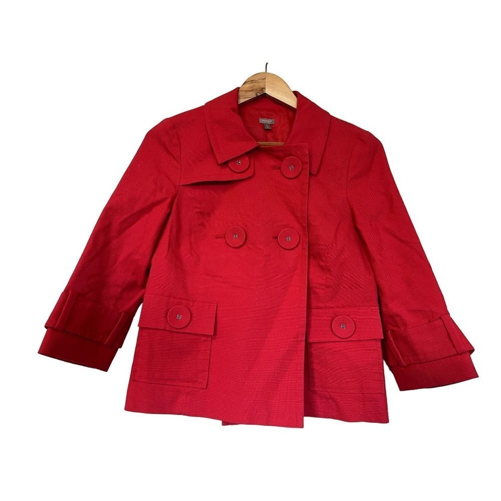 Nordstrom Halogen Chery Red Cropped Blazer Jacket S